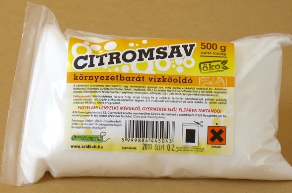 Citromsav + szódabikarbóna reakció